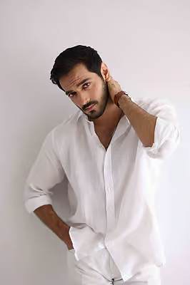 Fab Touch Men's Premium White Shirt – Slim Fit | Full Sleeves