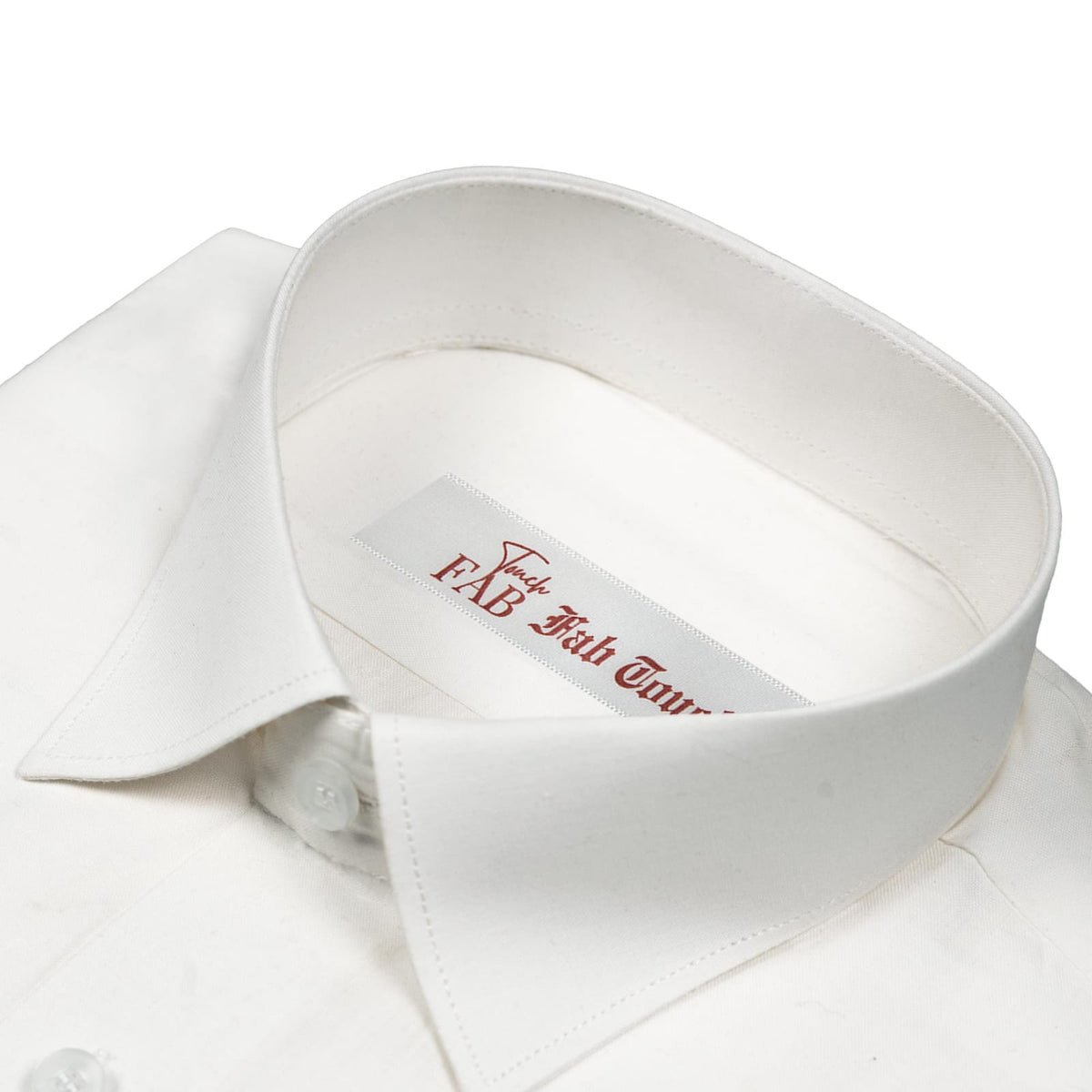 Fab Touch Men's Premium White Shirt – Slim Fit | Full Sleeves
